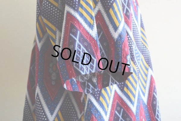 画像10: 1990s TOMMY HILFIGER 総柄 半袖シャツ　 表記L 