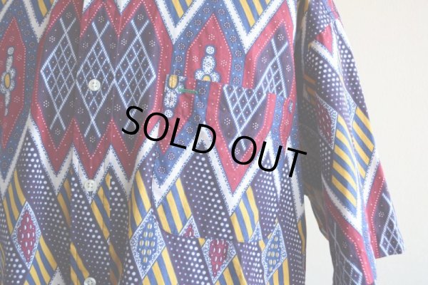 画像8: 1990s TOMMY HILFIGER 総柄 半袖シャツ　 表記L 