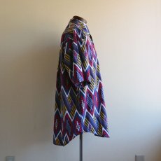 画像2: 1990s TOMMY HILFIGER 総柄 半袖シャツ　 表記L  (2)