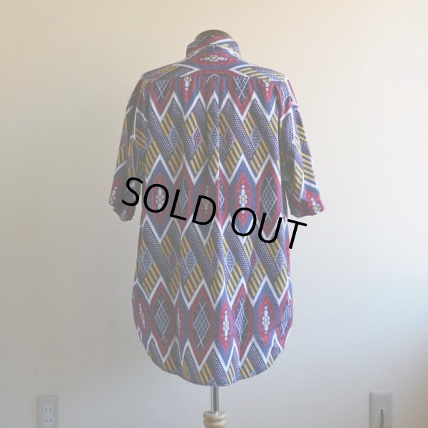 画像3: 1990s TOMMY HILFIGER 総柄 半袖シャツ　 表記L 