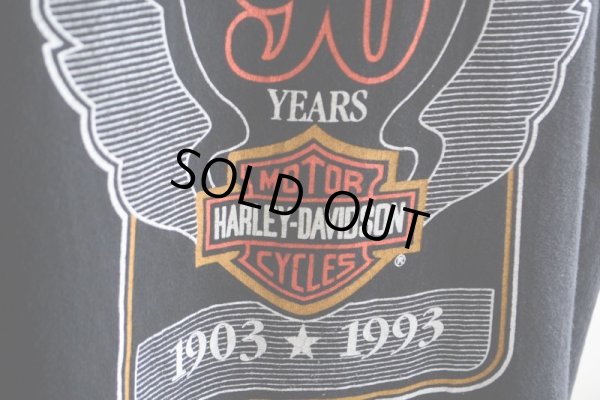 画像12: 1990s HARLEY-DAVIDSON 90周年アニバーサリーTシャツ　 表記XL 