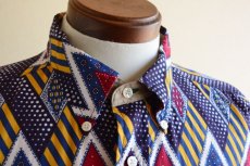 画像7: 1990s TOMMY HILFIGER 総柄 半袖シャツ　 表記L  (7)