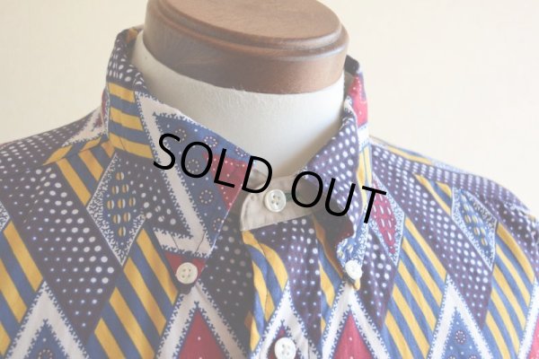 画像7: 1990s TOMMY HILFIGER 総柄 半袖シャツ　 表記L 