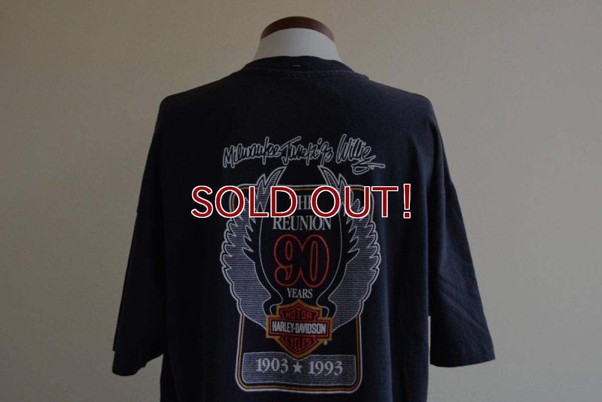 画像11: 1990s HARLEY-DAVIDSON 90周年アニバーサリーTシャツ　 表記XL  (11)