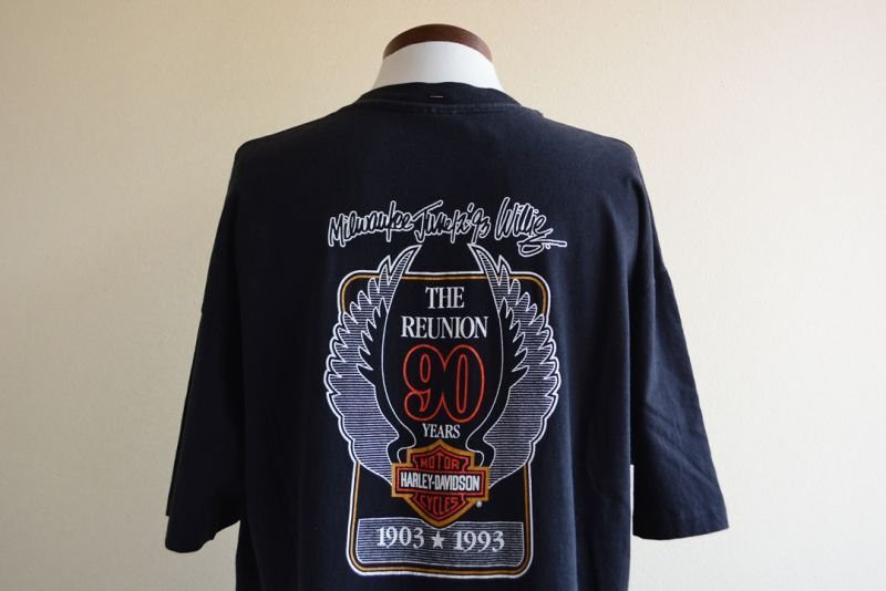 1990s HARLEY-DAVIDSON 90周年アニバーサリーTシャツ 表記XL - 古着屋