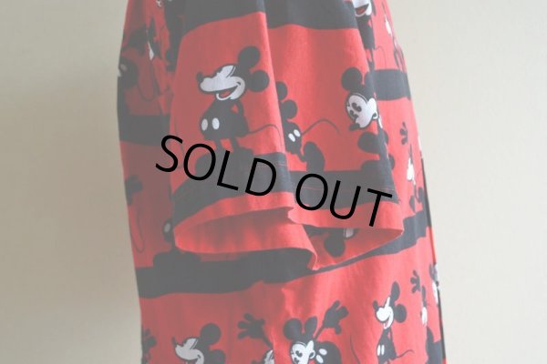 画像10: Mickey Mouse 半袖コットンシャツ　 実寸M 