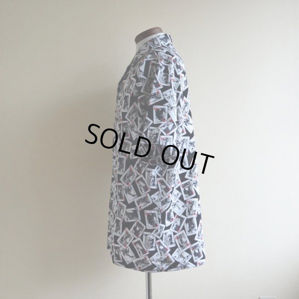 画像4: C-TWO セクシートランプ柄 ポリエステルシャツ　 表記L 