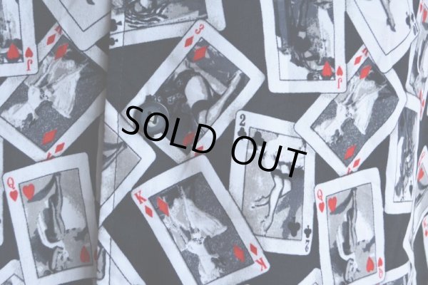 画像11: C-TWO セクシートランプ柄 ポリエステルシャツ　 表記L 