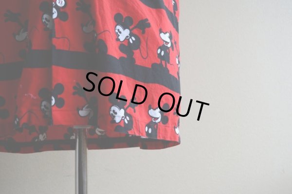 画像8: Mickey Mouse 半袖コットンシャツ　 実寸M 