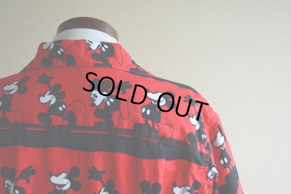 画像11: Mickey Mouse 半袖コットンシャツ　 実寸M 