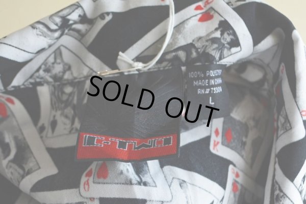 画像5: C-TWO セクシートランプ柄 ポリエステルシャツ　 表記L 