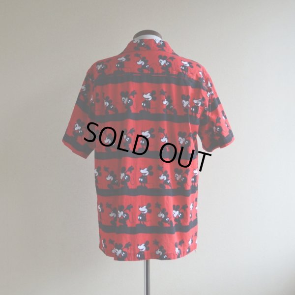 画像3: Mickey Mouse 半袖コットンシャツ　 実寸M 