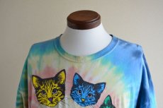画像6: 猫タイダイTシャツ　 表記XL  (6)