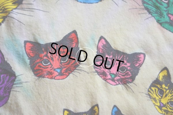 画像12: 猫タイダイTシャツ  表記XL