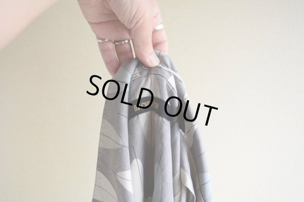 画像5: BACHRACH 総柄シルクシャツ　 ヘリンボーン　 表記M 