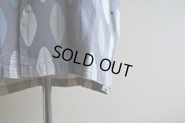 画像9: BACHRACH 総柄シルクシャツ　 ヘリンボーン　 表記M 