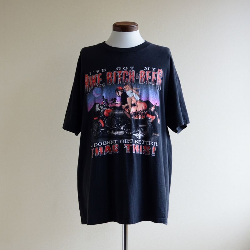 1990s〜 I'VE GOT MY BIKE,BITCH&BEER モーターサイクルTシャツ