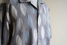 画像13: BACHRACH 総柄シルクシャツ　 ヘリンボーン　 表記M  (13)
