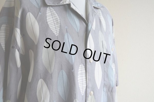 画像13: BACHRACH 総柄シルクシャツ　 ヘリンボーン　 表記M 