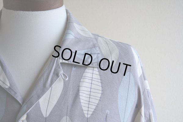 画像7: BACHRACH 総柄シルクシャツ　 ヘリンボーン　 表記M 