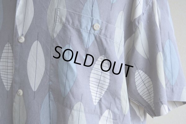 画像8: BACHRACH 総柄シルクシャツ　 ヘリンボーン　 表記M 