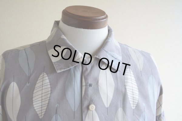 画像10: BACHRACH 総柄シルクシャツ　 ヘリンボーン　 表記M 
