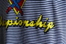画像10: 1990s TENNIS ボーダーTシャツ　 表記L  (10)