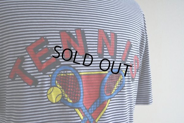 画像9: 1990s TENNIS ボーダーTシャツ　 表記L 