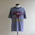 画像1: 1990s TENNIS ボーダーTシャツ　<br>表記L<br> (1)