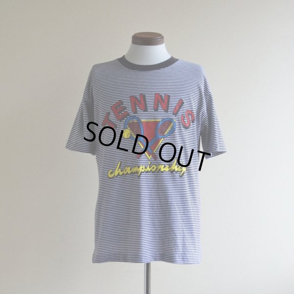 画像1: 1990s TENNIS ボーダーTシャツ　 表記L 