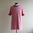 画像1: 1970s〜 TOWNCRAFT 無地リンガーTシャツ　<br>表記L<br> (1)