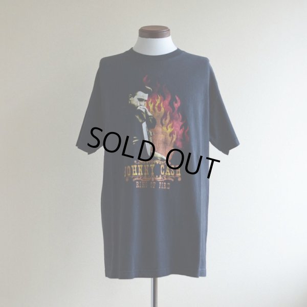 画像1: 2000s JOHNNY CASH RING OF FIRE Tシャツ　 表記L 