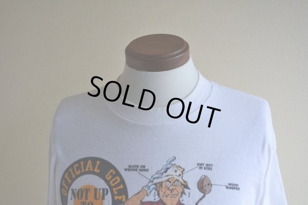 画像7: 1980s TNT by TRAU&LOEVNER ゴルフプリントTシャツ  表記M