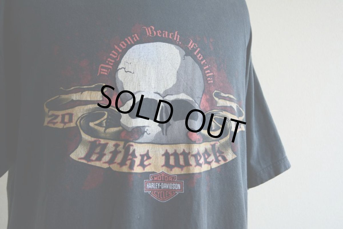 画像9: 2000s HARLEY-DAVIDSON DAYTONA BIKE WEEK スカルプリントTシャツ　 表記L  (9)