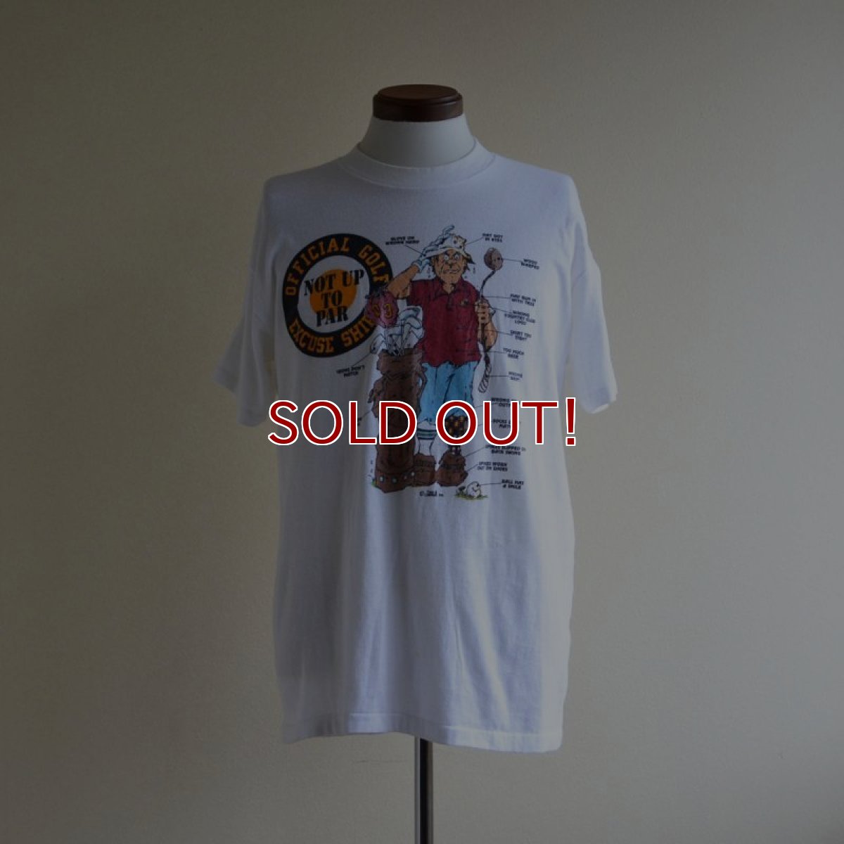 画像1: 1980s TNT by TRAU&LOEVNER ゴルフプリントTシャツ　 表記M  (1)