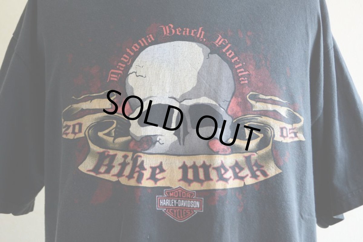 画像8: 2000s HARLEY-DAVIDSON DAYTONA BIKE WEEK スカルプリントTシャツ　 表記L  (8)
