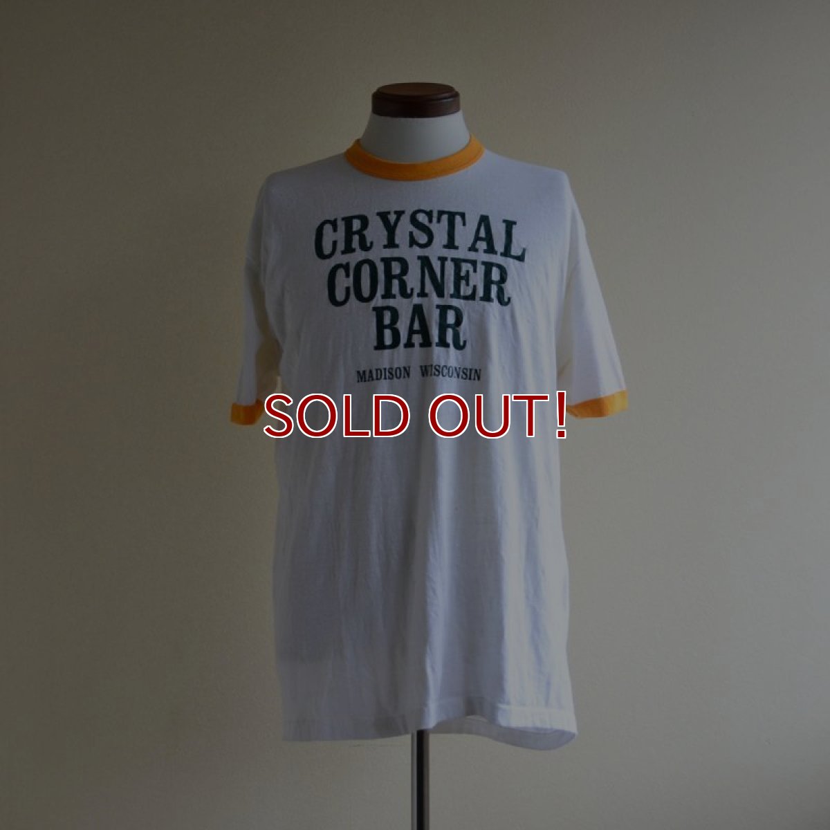 画像1: 1980s CRYSTAL CORNER BAR リンガーTシャツ　 表記XL  (1)