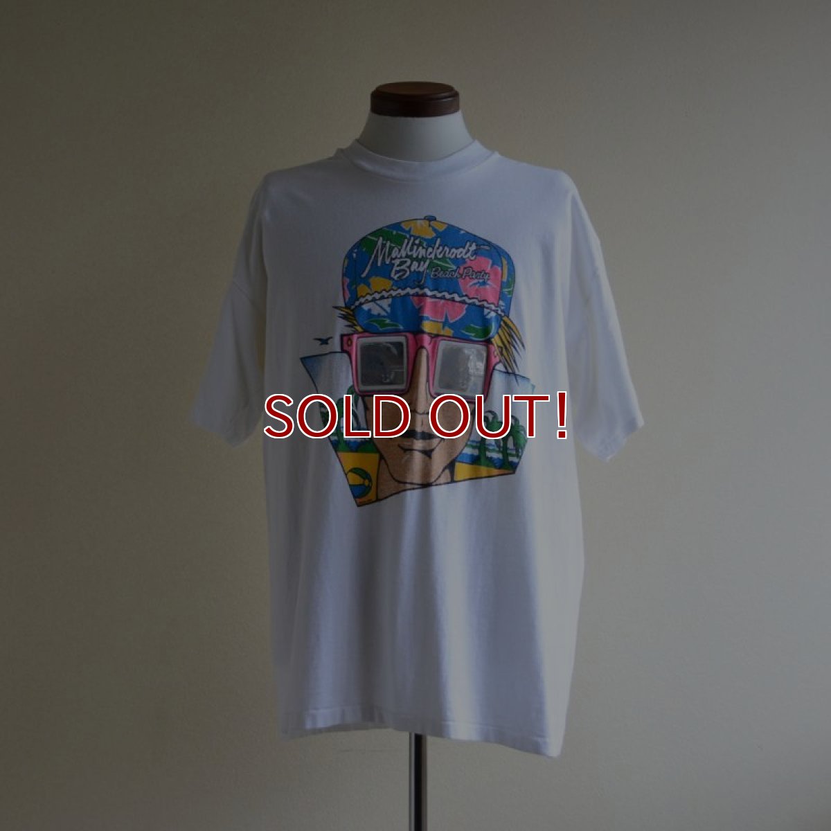 画像1: 1980s BEACH PARTY プリントTシャツ　 実寸L  (1)