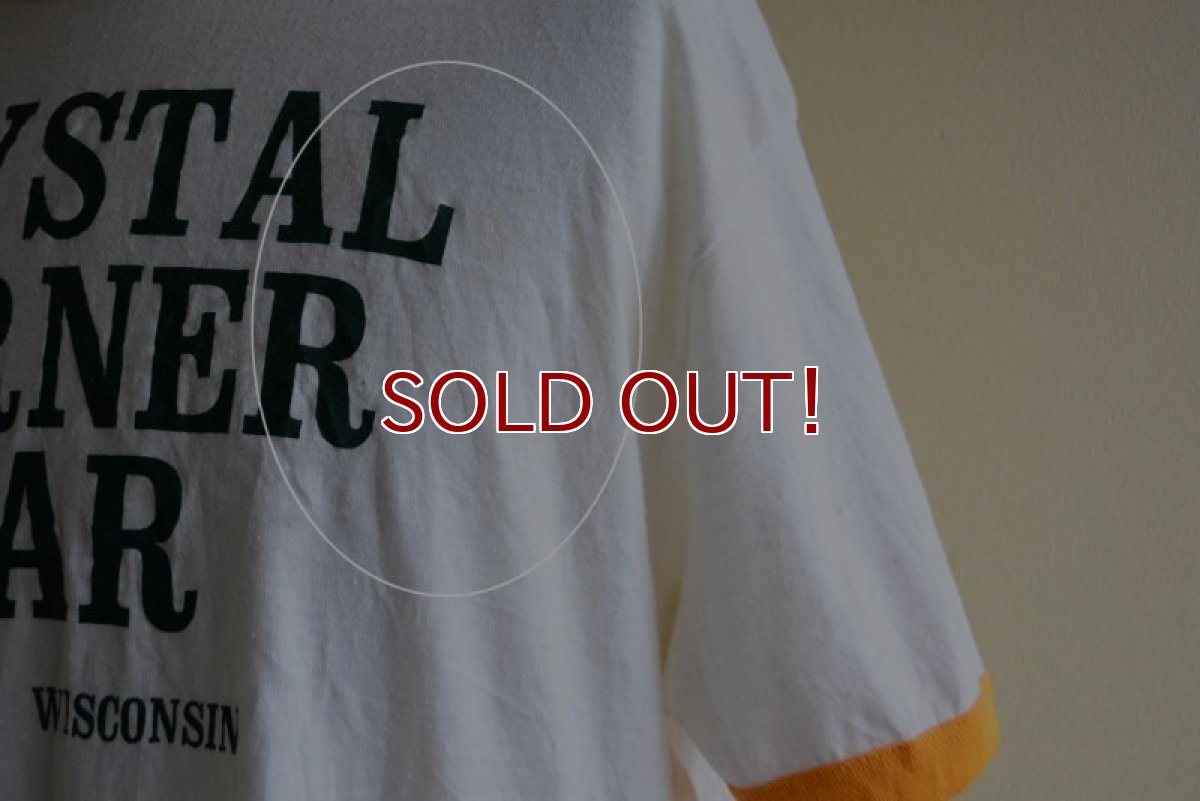 画像11: 1980s CRYSTAL CORNER BAR リンガーTシャツ　 表記XL  (11)