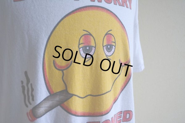 画像7: 1990s〜 DON’T WORRY GET STONED スマイルTシャツ  実寸L