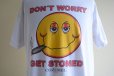 画像6: 1990s〜 DON’T WORRY GET STONED スマイルTシャツ　 実寸L 