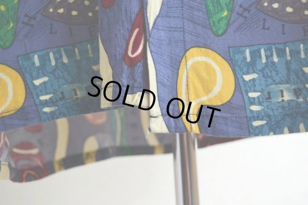 画像10: Pierre Cardin 総柄レーヨンシャツ  表記XL