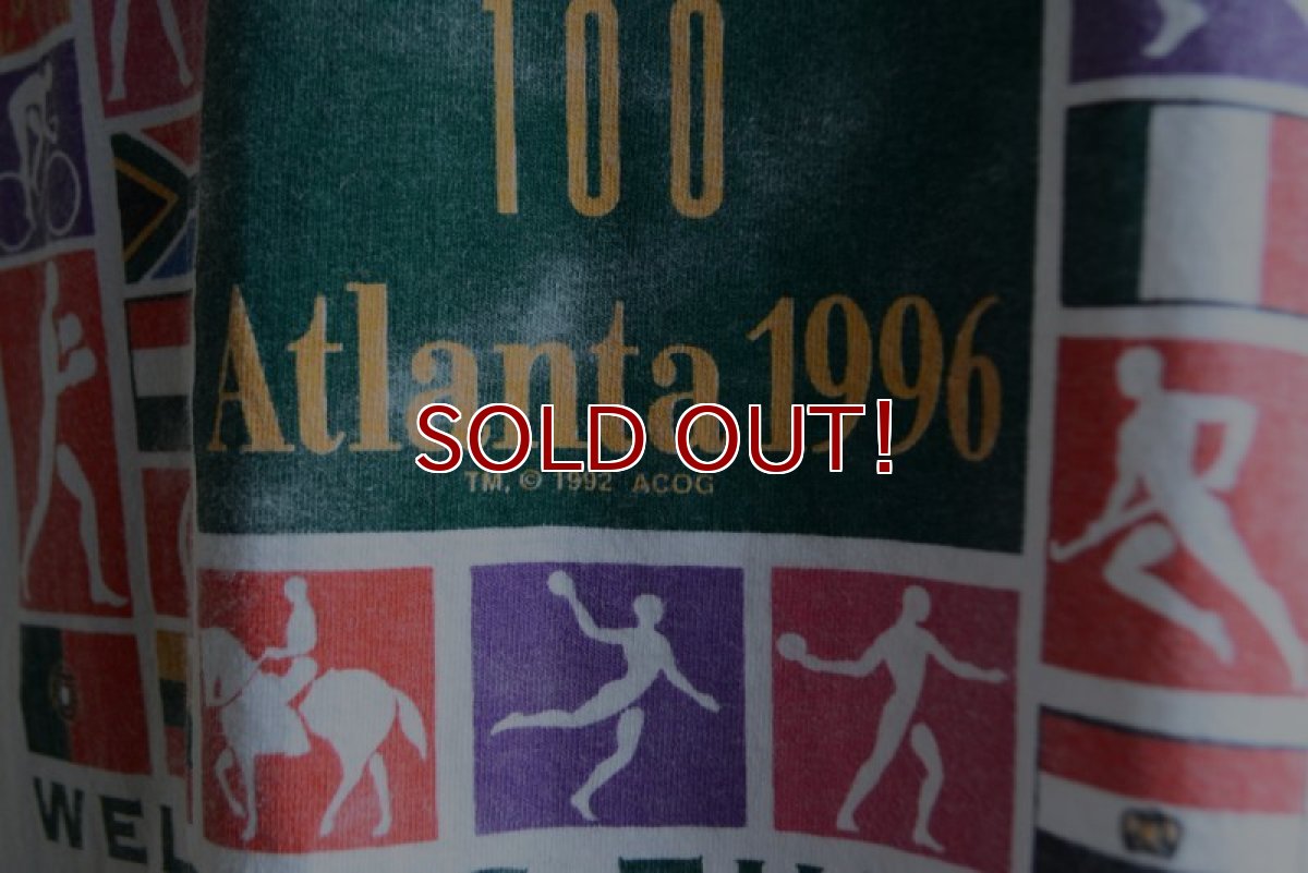 画像8: 1990s Champion ATLANTA1996 プリントTシャツ　 表記L  (8)