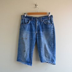 画像4: 1970s LEVI'S デニムカットオフ　 ”BigE ORANGE TAB”　 実寸W33  (4)