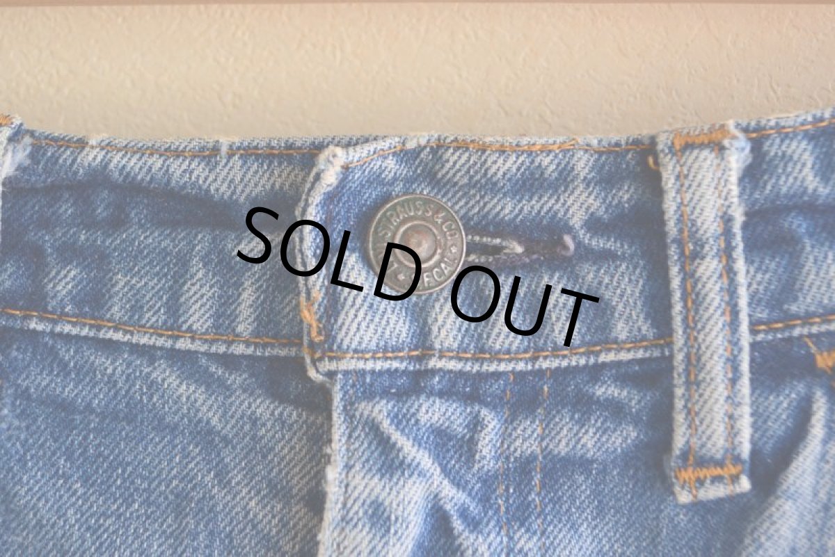 画像5: 1970s LEVI'S デニムカットオフ　 ”BigE ORANGE TAB”　 実寸W33  (5)