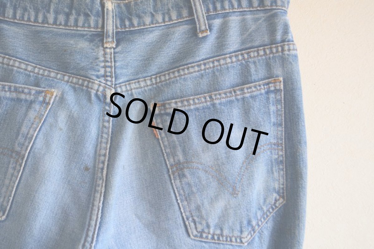画像14: 1970s LEVI'S デニムカットオフ　 ”BigE ORANGE TAB”　 実寸W33  (14)