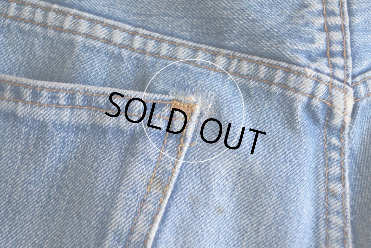画像13: 1970s LEVI'S デニムカットオフ　 ”BigE ORANGE TAB”　 実寸W33  (13)