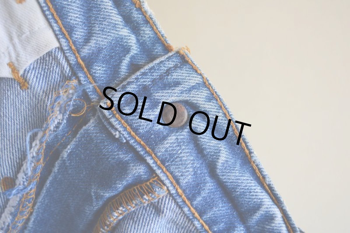 画像7: 1970s LEVI'S デニムカットオフ　 ”BigE ORANGE TAB”　 実寸W33  (7)