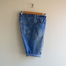 画像3: 1970s LEVI'S デニムカットオフ　 ”BigE ORANGE TAB”　 実寸W33  (3)