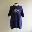 画像1: 1990s〜 STRIKE ZONE ボウリング刺繍Tシャツ　<br>表記XL<br> (1)